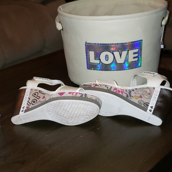 Coach Addisen Addisen Poppy Graffiti Summer Wedge - Picture 11 of 16